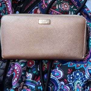 Kate Spade Rose‎ Gold Large Wallet
